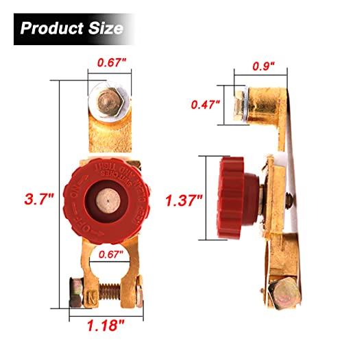 Top Post Battery Disconnect Switch - Quick Disconnect Battery - Product Imagery