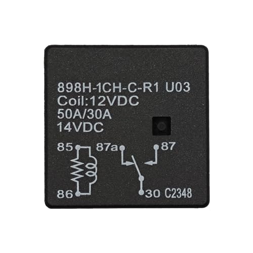 Relay 898H-1CH-C-R1 U03, 12VDC 50A 5 Pins Automotive Relay - - Product Imagery