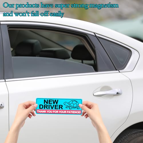 4Pcs Student Safety Warning Reflective Magnetic Stickers, - Product Imagery