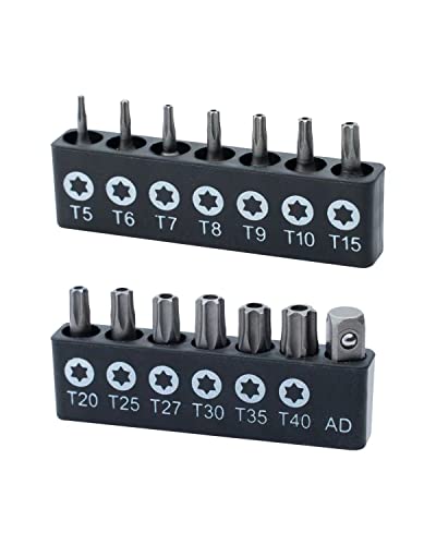ROTATION 14-Piece Tamper Resistant Star Bits, Chrome Vanadium - Product Imagery