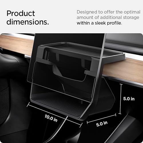 Spigen Under Screen Storage Organizer for Legacy Tesla Model Y - Product Imagery