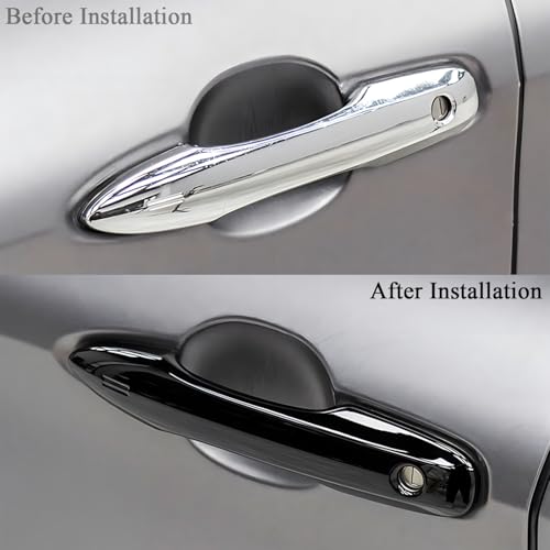No Adhesive Snap-on Car Door Handle Cover Protector Compatible - Product Imagery
