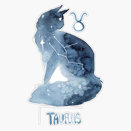 MAGNET Zodiac Cat - Taurus Magnetic Vinyl Sticker Decal Magnet 5" - Product Imagery