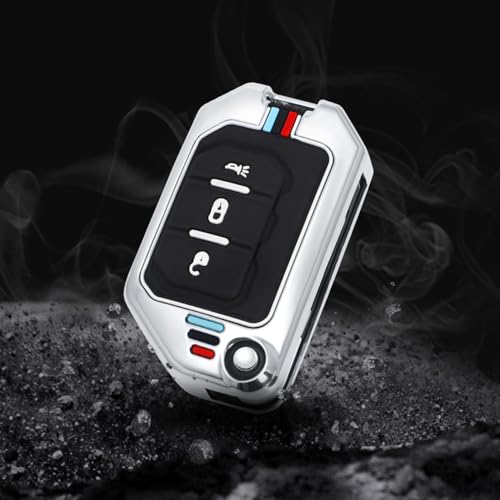 Zinc Alloy Key Fob Case Cover Compatible with Wrangler JL JLU - Product Imagery