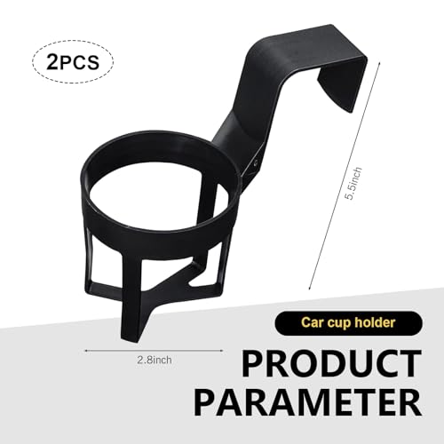 2 PCS Car Cup Holder, Portable Auto Drink Holder Expander, - Product Imagery