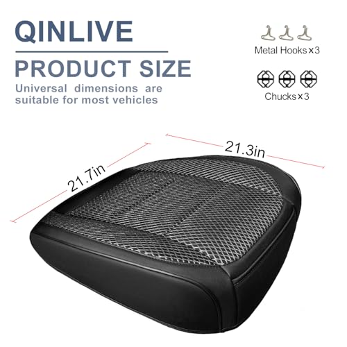 1 Pack Black Ventilated Bottom Car Seat Cover - Product Imagery