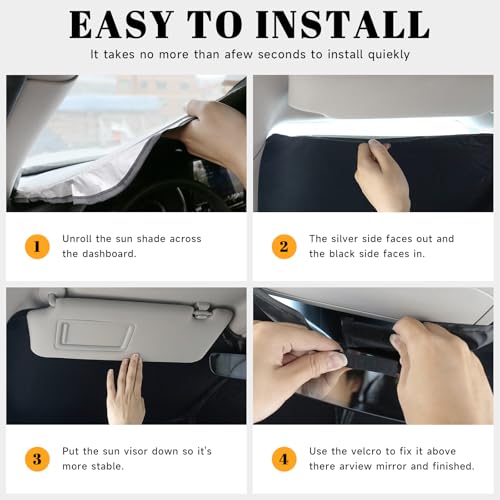 Car Windshield Sun Shade for Honda 2006-2011 Civic Accessories - Product Imagery