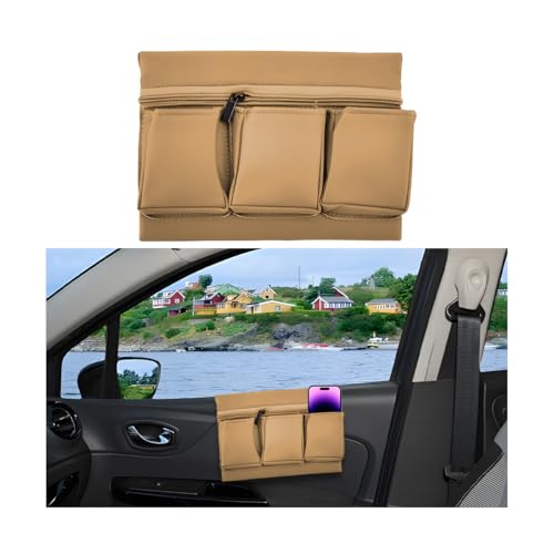 Mandark Leather Car Window Armrest Organizer with Multiple - Product Imagery