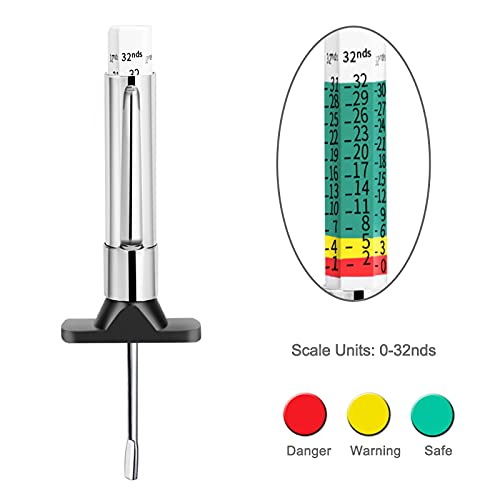 GODESON 88702 Smart Color Coded Tire Tread Depth Gauge 2 - Product Imagery