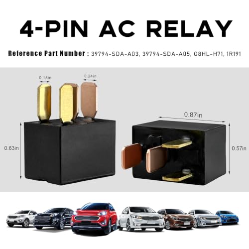 2 PCS Car AC Relay, G8HL-H71 AC and Starter Relays, Multiple Use - Product Imagery