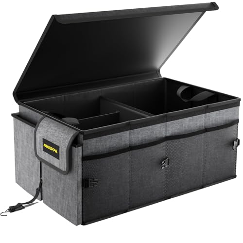 MIKKUPPA Trunk Organizer with Lid - 65L Collapsible Car - Product Imagery