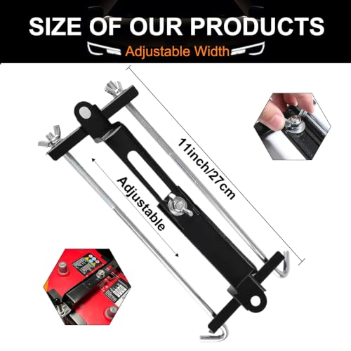 Battery Hold Down, Adjustable Stainless Steel Crossbar 11in J - Product Imagery