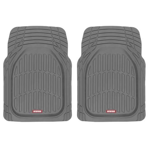 Motor Trend 2 Piece Front Car Floor Mats- Gray FlexTough Contour - Product Imagery