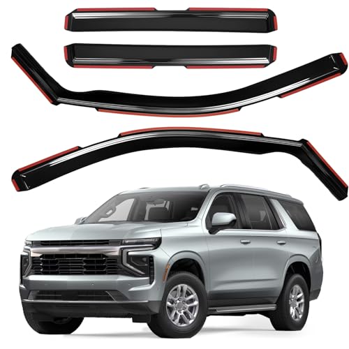 AUXKO in-Channel Rain Guards for Chevy/Chevrolet Tahoe, GMC - Product Imagery