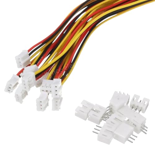 20 Sets Mini Micro Jst 2.0 Ph 3-Pin Connector Plug with Wires - Product Imagery