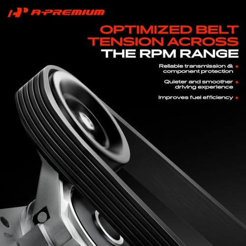 A-Premium Belt Tensioner Assembly with Pulley Compatible with - Product Imagery