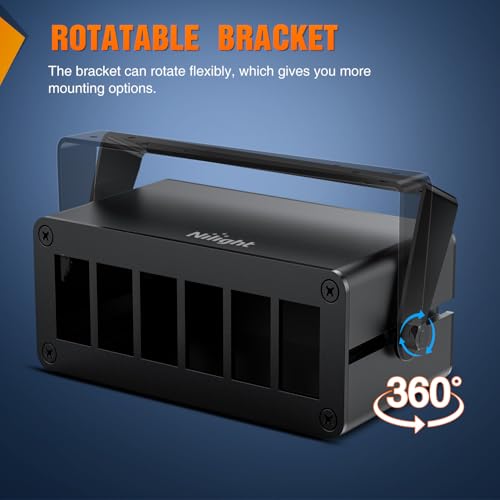 Nilight 6 Gang Rocker Switch Box Detachable Housing 6 Holes - Product Imagery