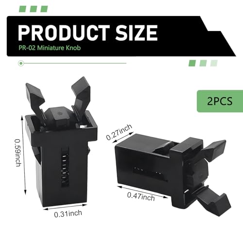2 PCS Car Sunglasses Holder Catch Latch, Trash Can Lock - Product Imagery