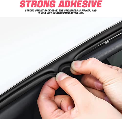 Double Layer Self-Adhesive Car Door Rubber Seal Strip - 5 Holes - Product Imagery