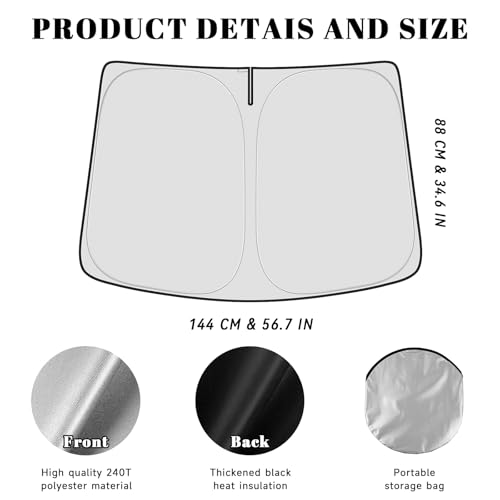 Car Windshield Sun Shade for Honda 2006-2011 Civic Accessories - Product Imagery