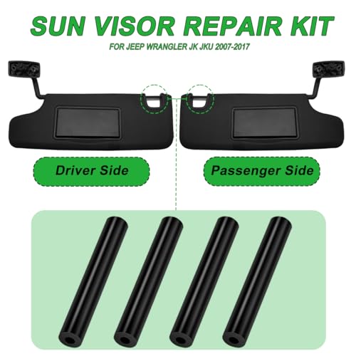 Sun Visor Repair Kit for Jeep Wrangler JK JKU 2007-2017 Repair - Product Imagery