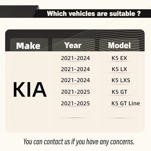STSEV01 Rear Window Spoiler Roof Wing for KIA K5 2021-2026 - Product Imagery