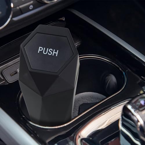 BFXM Car Trash Can Small Trash Bin with Lid, Car Accessories for - Product Imagery