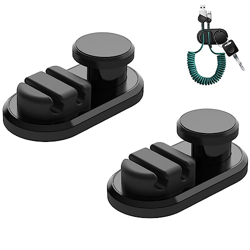 Car Dashboard Hook & Cable Organizer, Adhesive Cord Holder, - Product Imagery