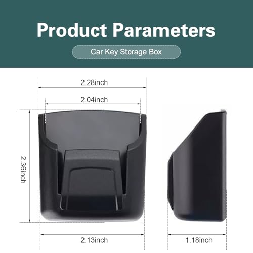 2 PCS Car Key Fob Holder, Car Garage Key Card Holder for - Product Imagery