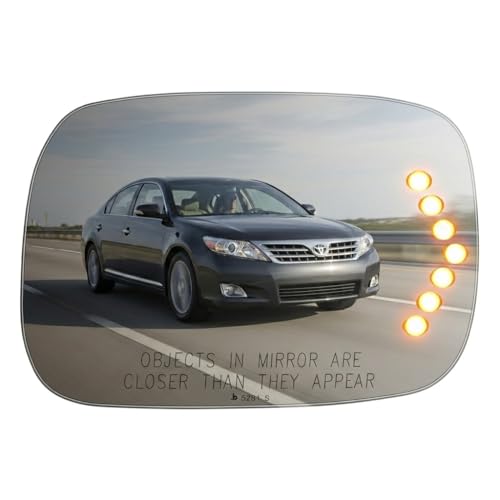 Burco 5281S Convex Passenger Side View Power Mirror Glass with - Product Imagery