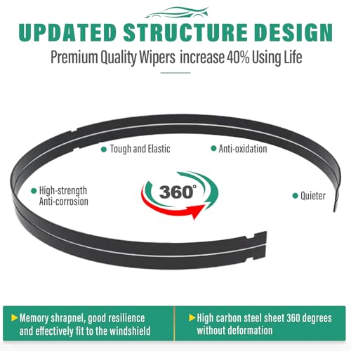 WINDSMILE Windshield Wiper Blades Replacement for Honda Civic - Product Imagery