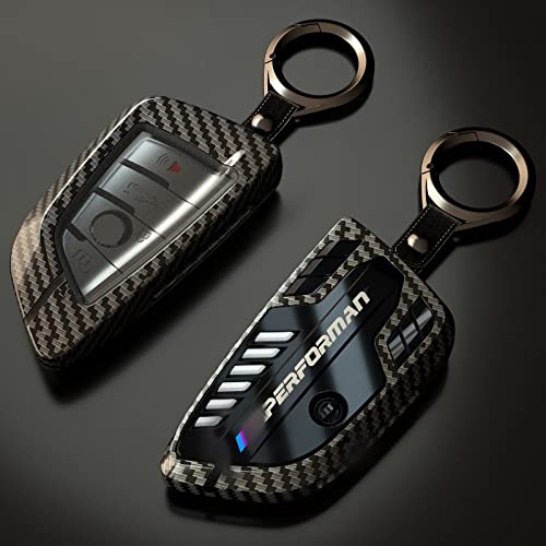 Phmnkl Alloy Car Key Case Rings Cover Holder for BMW 1 3 5 7 - Product Imagery