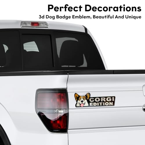 Dog Edition 3D Car Badge, Laser Cutting Metal Emblem, Cute Dogs - Product Imagery