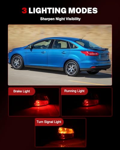 Tail Lights Assembly Compatible with Fo-rd Focus S SE SEL - Product Imagery
