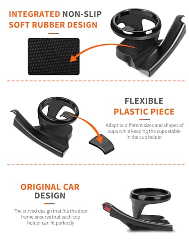 Savadicar Door Cup Holder Compatible with 2018-Present Jeep - Product Imagery