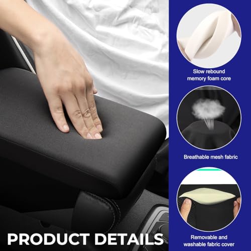 Car Center Console Pad, Memory Foam Center Console Cover - Product Imagery