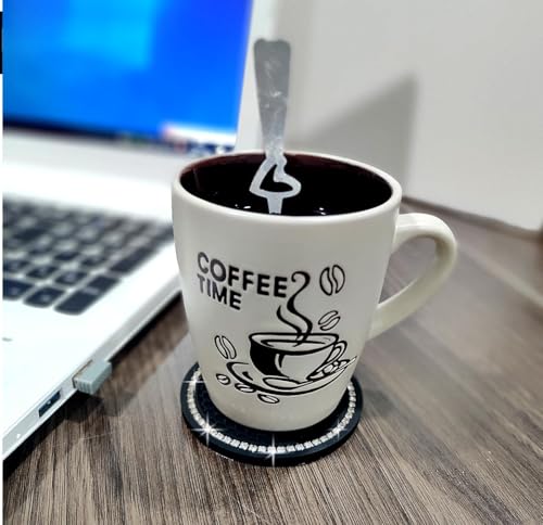 Bling Car Cup Coaster, 2.75 Inch Anti Slip Shockproof Embedded - Product Imagery