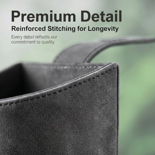 Car Seat Back Cup Holder Organizer, Faux Leather Suede 2 in 1 - Product Imagery