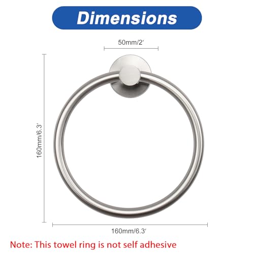 NearMoon Bath Towel Ring, Bathroom Hardware Accessories-Thicken - Product Imagery