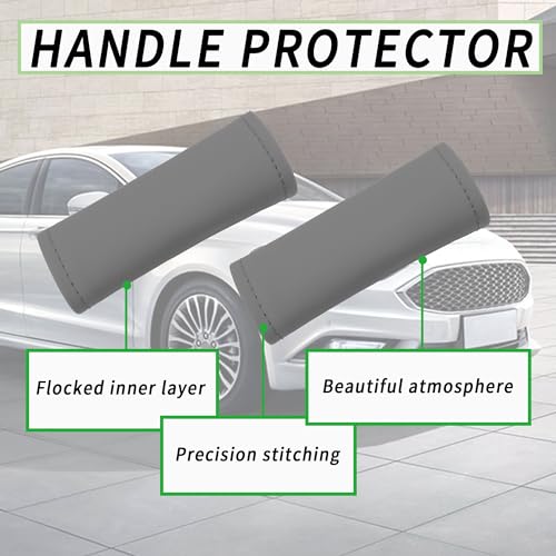 carleef 2PCS Leather Inside Car Door Handle Protector,Colorful - Product Imagery