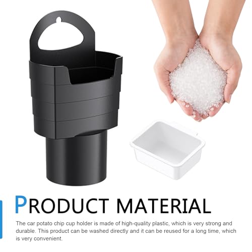 Fries Holder for Car, Universal Cup Holder Insert with Dipping - Product Imagery