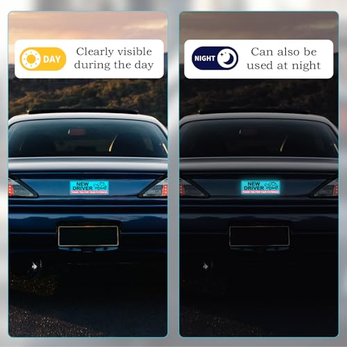 4Pcs Student Safety Warning Reflective Magnetic Stickers, - Product Imagery
