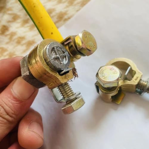 Generic Pure Copper Battery Terminal Connector, 1 Pair, 3/8" Stud - Product Imagery