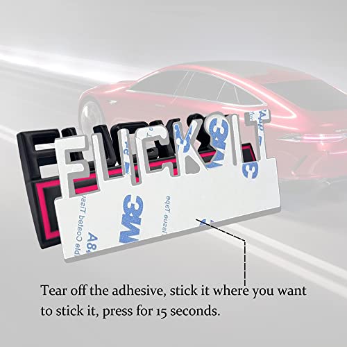 Fuck IT Edition Emblem, Car Exterior Emblems Badge 3D Sticker - Product Imagery