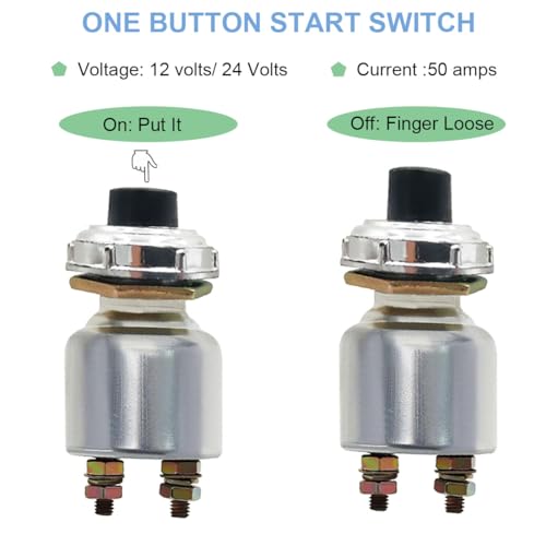 3 Pcs Car Start Switch Accessories Push Horn Button Starter - Product Imagery