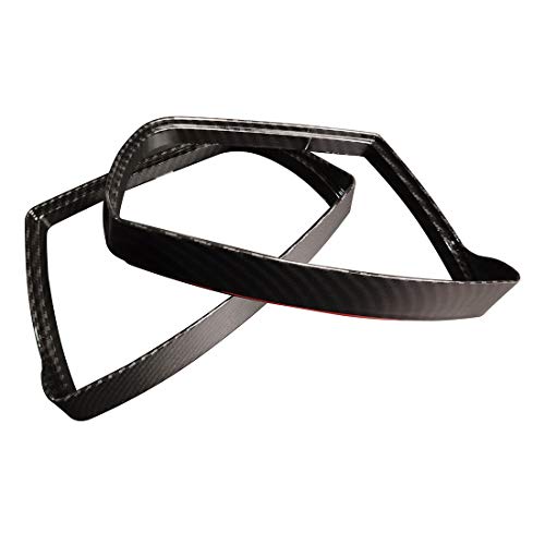 RUIHE Carbon Fiber Color Side Door Mirror Cover Rain Visor Guard - Product Imagery