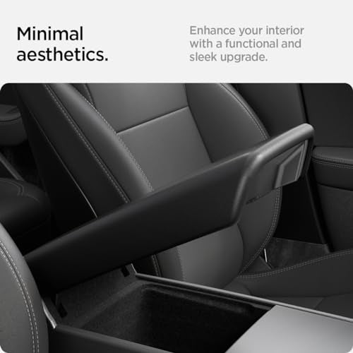 Spigen Armrest Cover for Tesla Model Y Juniper & YL & 3 Highland - Product Imagery