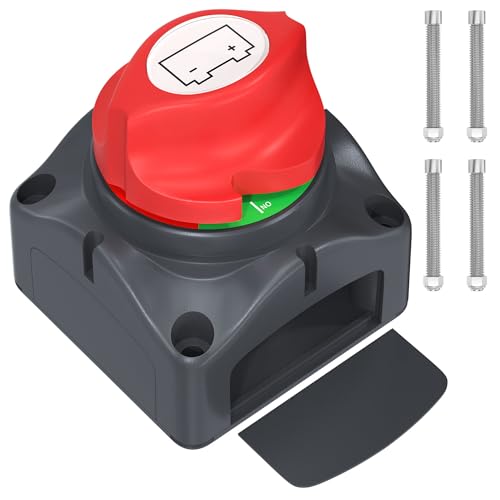 Joinfworld Battery Disconnect Switch 12V-48V Waterproof Marine - Product Imagery