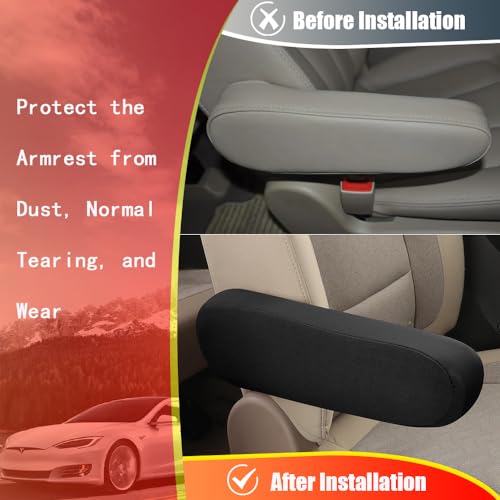 2PC Car Front Seat Armrest Covers,Universal Size Seat Arm Rest - Product Imagery