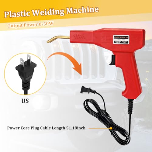 Car Plastic Welder, Vehicle Plastic Welding Kit with 200PCS Hot - Product Imagery